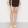 Monki Damen Minirock - Brown Dark