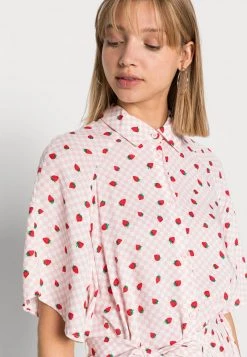 Monki Damen Blusenkleid - Pink Dusty Light -Monki Verkäufe 2022 38ea035db3544840a377fae67e7a390c