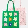 Monki Damen 2 PACK - Shopping Bag - Pink Dusty Light