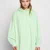 Monki Damen Kapuzenpullover - Green Bright