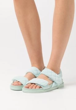 Monki Damen Riemensandalette - Turquoise Light