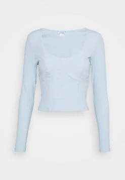 Monki Damen Langarmshirt - Blue Light -Monki Verkäufe 2022 3b9a3deabecd4f3da8ab6b0e3a4fee77