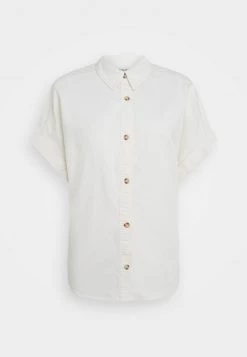 Monki Damen Hemdbluse - White Light -Monki Verkäufe 2022 3d51a1da85834f809290e1f0a571ad94