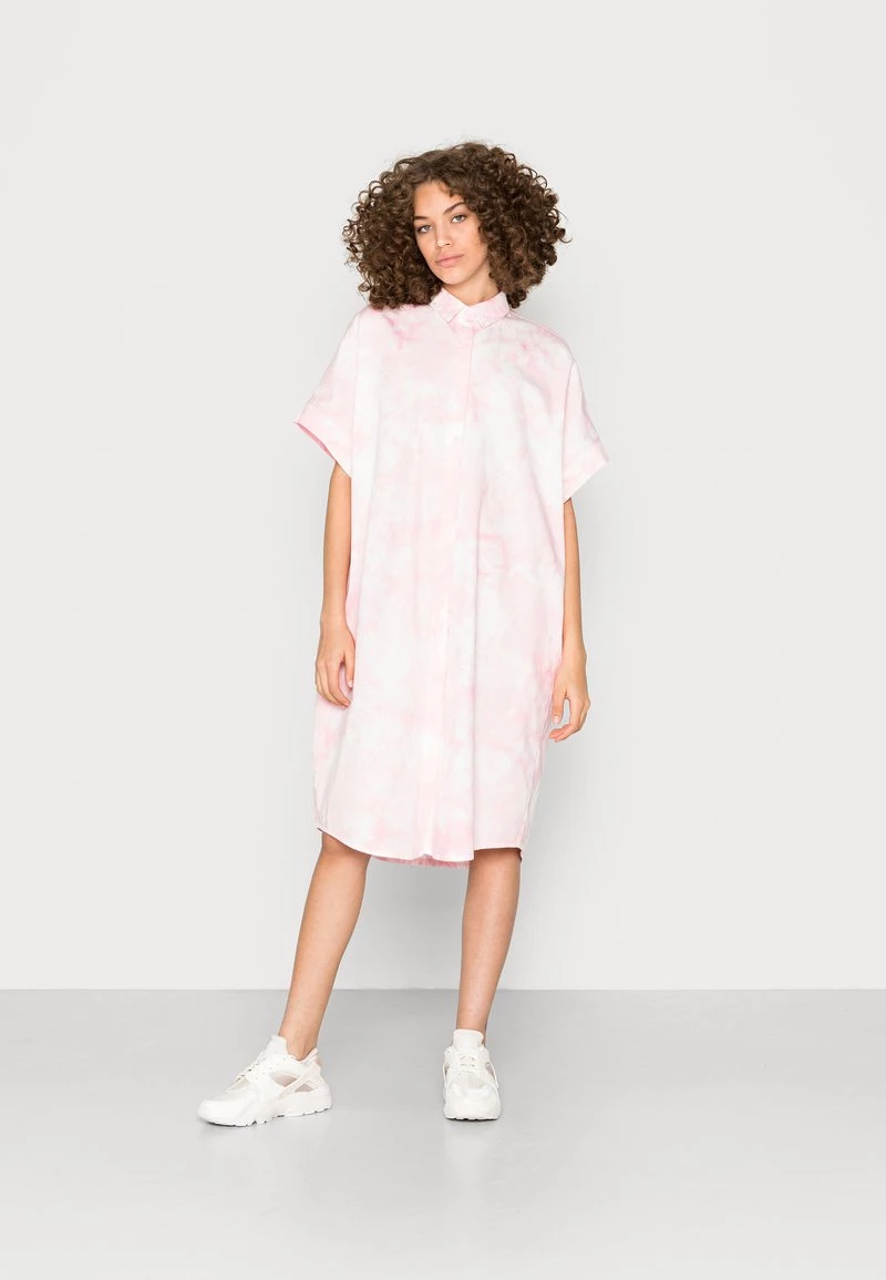 Monki Damen Blusenkleid - Pink Medium 1 Monki Damen Blusenkleid - Pink Medium