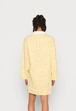 Monki Damen Jerseykleid - Beige/yellow -Monki Verkäufe 2022 4060f9598b464295be538b6925696219
