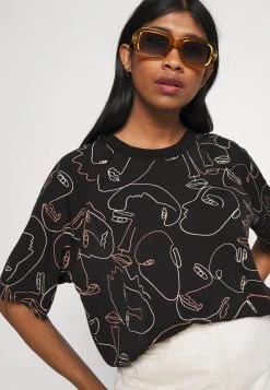 Monki Damen T-Shirt Print - Black -Monki Verkäufe 2022 420f4569101d4e52b4f12ca8f18e3d03