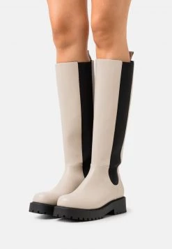 Monki Damen Plateaustiefel - Mole Dusty Light