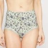 Monki LINNEA HIGHWAIST - Panties - Mystique Garden/white Light Sun | Damen