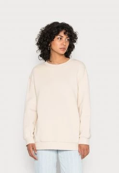 Monki Damen Sweatshirt - Beige Dusty Light
