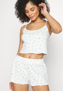 Monki Damen Pyjama - White Light -Monki Verkäufe 2022 43a80f545c7d47d5abb949ebad5c6200