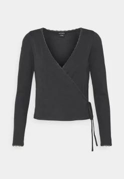 Monki Damen Langarmshirt - Black -Monki Verkäufe 2022 444edf8fb64545e58dca573ee47c855e