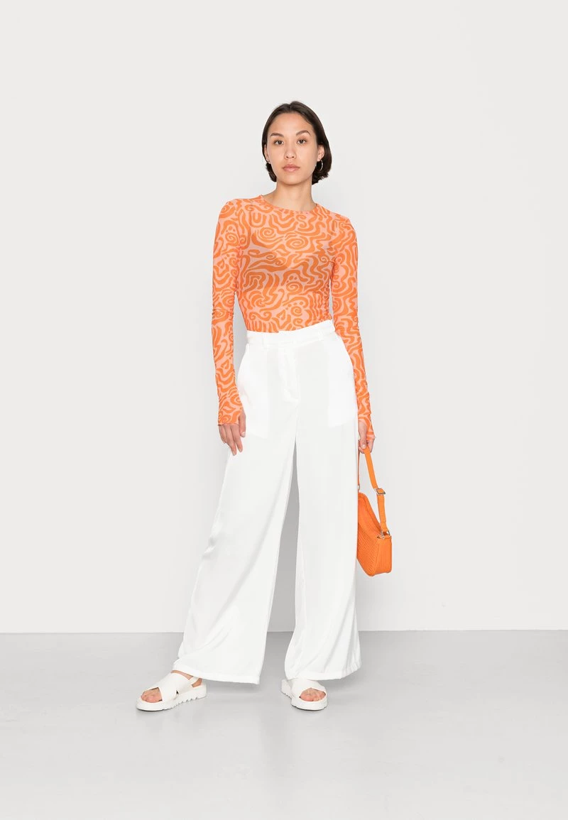 Monki Damen Langarmshirt - Orange 2 Monki Damen Langarmshirt - Orange – Bild 2