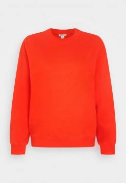 Monki Damen Sweatshirt - Orange Bright -Monki Verkäufe 2022 45f9711907f0493eb06be8ff61090551