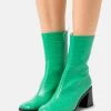 Monki Damen Stiefelette - Green