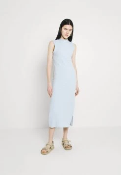Monki Damen Strickkleid - Blue Light