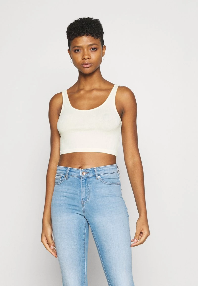 Monki Damen Top - Grey Light/yellow Light 2 Monki Damen Top - Grey Light/yellow Light – Bild 2