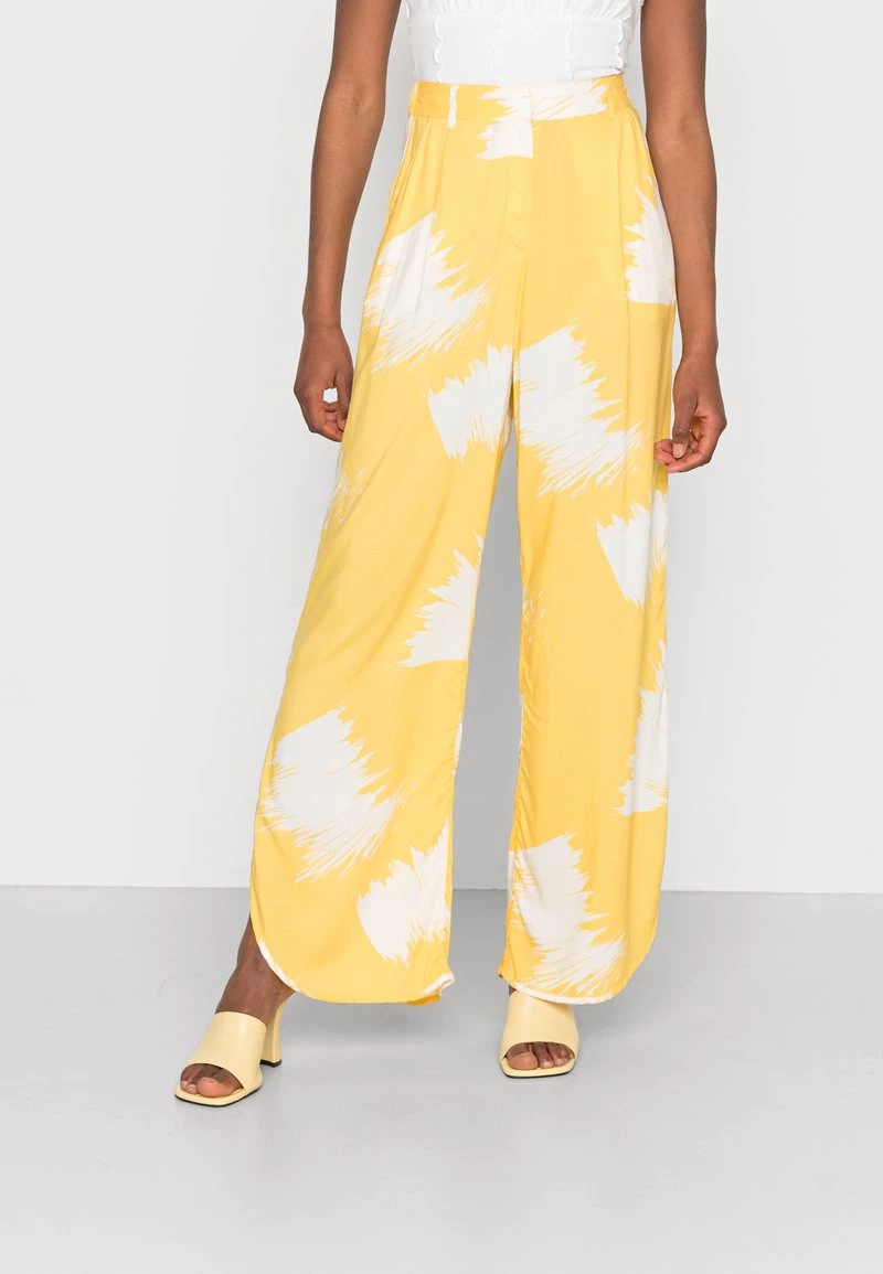 Monki Damen Stoffhose - Yellow 1 Monki Damen Stoffhose - Yellow