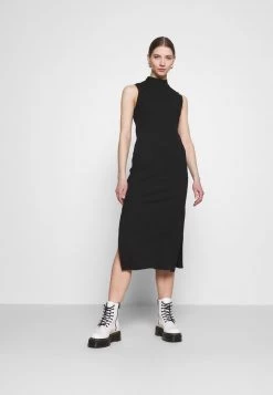 Monki Damen Strickkleid - Black Dark