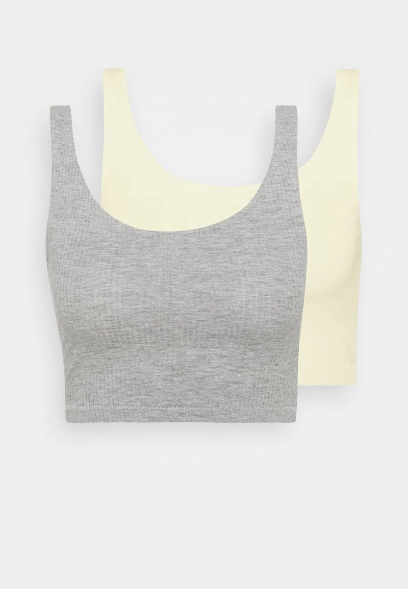 Monki Damen Top - Grey Light/yellow Light 7 Monki Damen Top - Grey Light/yellow Light – Bild 7