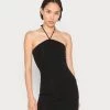 Monki Damen Jerseykleid - Black Dark