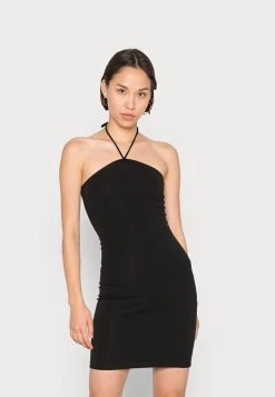 Monki Damen Jerseykleid - Black Dark