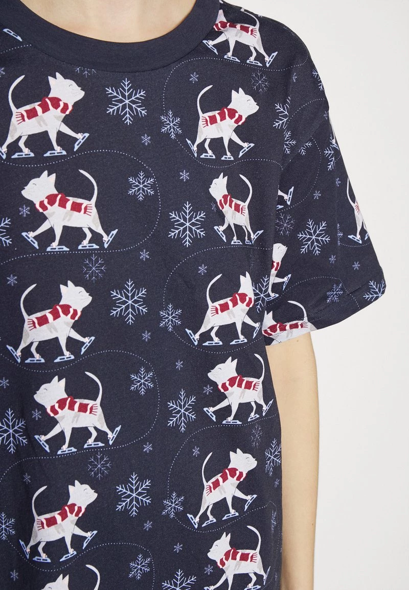 Monki T-Shirt Print - Blue | Damen 6 Monki T-Shirt Print - Blue | Damen – Bild 6