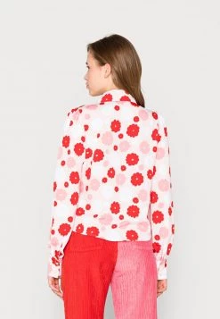 Monki Damen Hemdbluse - Pink/red -Monki Verkäufe 2022 486792a60a1e4bebbb0bb61b8afdaebf