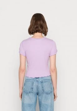 Monki Damen T-Shirt Basic - Lilac Purple Light -Monki Verkäufe 2022 4879314b1f4a4623b94574d318983245