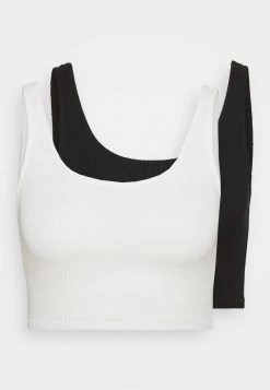 Monki Damen 2 PACK - Top - White/black -Monki Verkäufe 2022 487c7ef8337f43c1877977970365968f