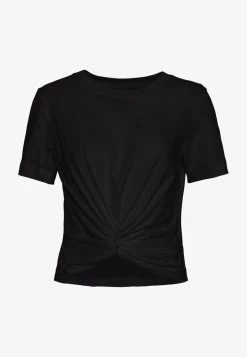 Monki Damen T-Shirt Basic - Black/white -Monki Verkäufe 2022 48a4a5452e0546b78fc4bbfe0fbd06d0