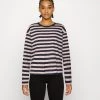 Monki Damen Langarmshirt - Bigstripe