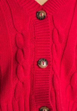 Monki Damen Strickjacke - Red Bright -Monki Verkäufe 2022 4a23f2cd93be4e709ace01af7af6a6e1