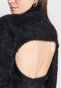 Monki Damen Strickpullover - Black -Monki Verkäufe 2022 4affa36f31074d8aabe0469915c166ec