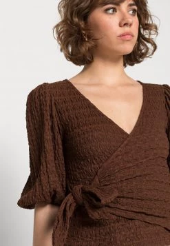 Monki Bluse - Brown Dark | Damen -Monki Verkäufe 2022 4c514a7d5a2647019bef10ff9de085f6