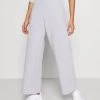 Monki Damen Stoffhose - Grey Light