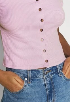 Monki Damen QUINNY TOP 2 PACK - T-Shirt Print - Pink Light/black -Monki Verkäufe 2022 4cd05ba41e9c414fa52226d162cbc234