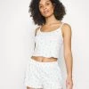 Monki Damen Pyjama - White Light