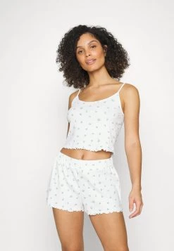Monki Damen Pyjama - White Light