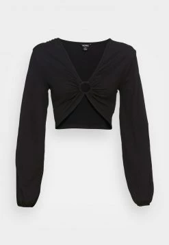 Monki Damen Langarmshirt - Black Dark -Monki Verkäufe 2022 4e8c2a190a24419c80ec694f60f229bb