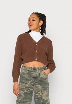 Monki Strickjacke - Brown Dark | Damen