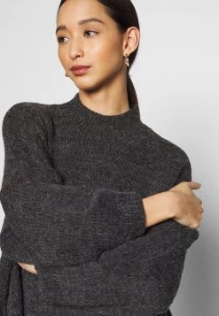 Monki Damen MALOU DRESS - Strickkleid - Grey Medium Dusty -Monki Verkäufe 2022 4ecf0de366b344a984acfae94959189d