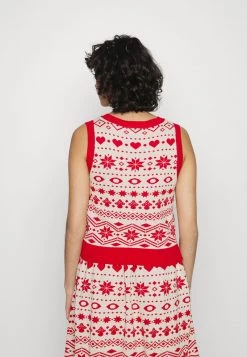 Monki Damen Strickpullover - White/red -Monki Verkäufe 2022 4ee86d7d13a94da997a6184abb3394e9