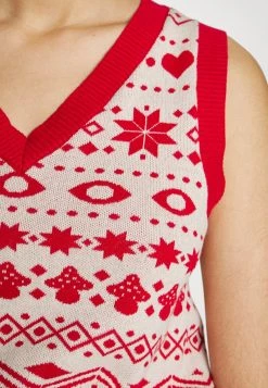 Monki Damen Strickpullover - White/red -Monki Verkäufe 2022 4fb20511193143888e39d72805d1b336