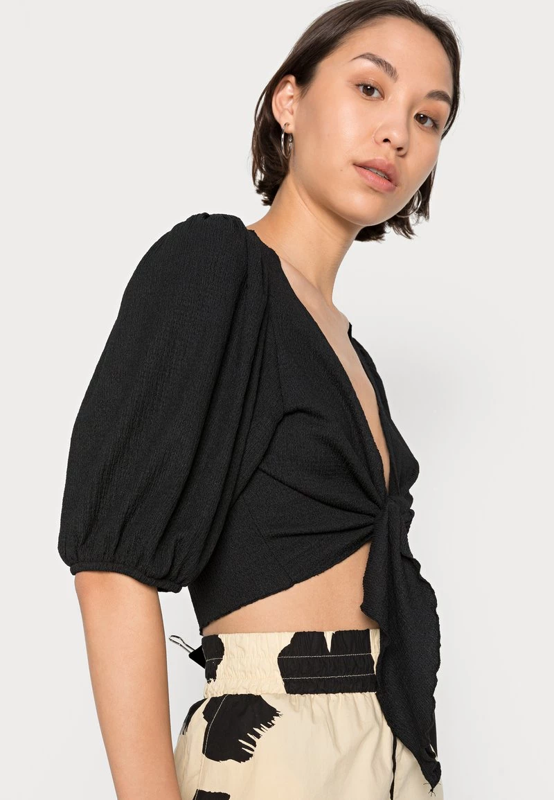 Monki Damen Bluse - Solid Black 5 Monki Damen Bluse - Solid Black – Bild 5