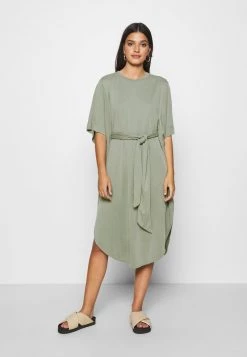 Monki Damen Jerseykleid - Kahki Green