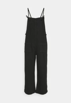 Monki Damen Latzhose - Black Dark