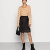 Monki Damen Langarmshirt - Black/white /yellow