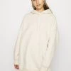 Monki Damen Kapuzenpullover - Beige Dusty Light