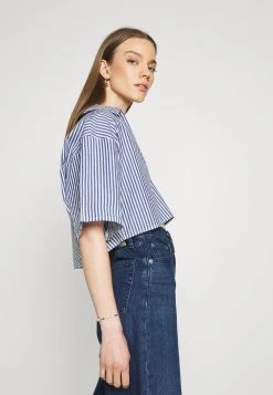 Monki Damen Bluse - Blue Bright -Monki Verkäufe 2022 5412515e2fa943b3812f5d1aa3190feb