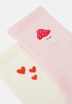 Monki LUCY SOCK 2 PACK - Socken - Offwhite/pink | Damen -Monki Verkäufe 2022 542bfe75b1ca4c7aa0bdfc7c2e0d7645